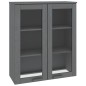 vidaXL Scaffale Superiore per Credenza Grigio Scuro 85x35x100 cm Pino vidaXL Scaffale Superiore per Credenza Grigio Scuro 85x35x100 cm Pino