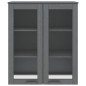 vidaXL Scaffale Superiore per Credenza Grigio Scuro 85x35x100 cm Pino vidaXL Scaffale Superiore per Credenza Grigio Scuro 85x35x100 cm Pino