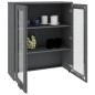 vidaXL Scaffale Superiore per Credenza Grigio Scuro 85x35x100 cm Pino vidaXL Scaffale Superiore per Credenza Grigio Scuro 85x35x100 cm Pino