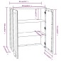 vidaXL Scaffale Superiore per Credenza Grigio Scuro 85x35x100 cm Pino vidaXL Scaffale Superiore per Credenza Grigio Scuro 85x35x100 cm Pino
