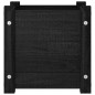 vidaXL Fioriera da Giardino Nera 31x31x31 cm Legno Massello di Pino