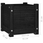 vidaXL Fioriera da Giardino Nera 31x31x31 cm Legno Massello di Pino