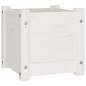 vidaXL Fioriere da Giardino 2 pz Bianche 31x31x31 cm Massello di Pino vidaXL Fioriere da Giardino 2 pz Bianche 31x31x31 cm Massello di Pino