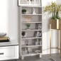 vidaXL Mobile CD HAMAR Bianco 45x18x100 cm in Legno Massello di Pino vidaXL Mobile CD HAMAR Bianco 45x18x100 cm in Legno Massello di Pino