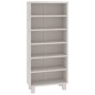 vidaXL Mobile CD HAMAR Bianco 45x18x100 cm in Legno Massello di Pino vidaXL Mobile CD HAMAR Bianco 45x18x100 cm in Legno Massello di Pino