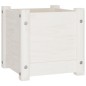 vidaXL Fioriera da Giardino Bianca 31x31x31 cm Legno Massello di Pino vidaXL Fioriera da Giardino Bianca 31x31x31 cm Legno Massello di Pino