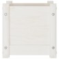 vidaXL Fioriera da Giardino Bianca 31x31x31 cm Legno Massello di Pino vidaXL Fioriera da Giardino Bianca 31x31x31 cm Legno Massello di Pino