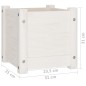 vidaXL Fioriera da Giardino Bianca 31x31x31 cm Legno Massello di Pino vidaXL Fioriera da Giardino Bianca 31x31x31 cm Legno Massello di Pino