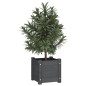 vidaXL Fioriere da Giardino 2 pz Grigie 31x31x31 cm in Legno di Pino vidaXL Fioriere da Giardino 2 pz Grigie 31x31x31 cm in Legno di Pino