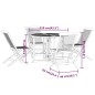vidaXL Set da Pranzo Pieghevole per Esterni 5pz Legno Massello di Teak vidaXL Set da Pranzo Pieghevole per Esterni 5pz Legno Massello di Teak