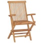 vidaXL Set da Pranzo Pieghevole per Esterni 5pz Legno Massello di Teak vidaXL Set da Pranzo Pieghevole per Esterni 5pz Legno Massello di Teak