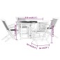 vidaXL Set da Pranzo Pieghevole per Esterni 5pz Legno Massello di Teak vidaXL Set da Pranzo Pieghevole per Esterni 5pz Legno Massello di Teak