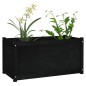 vidaXL Fioriere da Giardino 2 pz Nere 100x50x50 cm in Massello di Pino vidaXL Fioriere da Giardino 2 pz Nere 100x50x50 cm in Massello di Pino