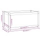 vidaXL Fioriere da Giardino 2 pz Nere 100x50x50 cm in Massello di Pino vidaXL Fioriere da Giardino 2 pz Nere 100x50x50 cm in Massello di Pino