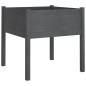 vidaXL Fioriera da Giardino Grigia 70x70x70 cm Legno Massello di Pino vidaXL Fioriera da Giardino Grigia 70x70x70 cm Legno Massello di Pino