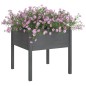 vidaXL Fioriera da Giardino Grigia 70x70x70 cm Legno Massello di Pino vidaXL Fioriera da Giardino Grigia 70x70x70 cm Legno Massello di Pino