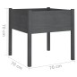 vidaXL Fioriera da Giardino Grigia 70x70x70 cm Legno Massello di Pino vidaXL Fioriera da Giardino Grigia 70x70x70 cm Legno Massello di Pino