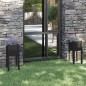 vidaXL Fioriere da Giardino 2 pz Nere 31x31x70 cm in Legno di Pino vidaXL Fioriere da Giardino 2 pz Nere 31x31x70 cm in Legno di Pino