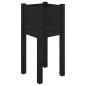 vidaXL Fioriere da Giardino 2 pz Nere 31x31x70 cm in Legno di Pino vidaXL Fioriere da Giardino 2 pz Nere 31x31x70 cm in Legno di Pino