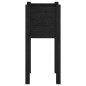 vidaXL Fioriere da Giardino 2 pz Nere 31x31x70 cm in Legno di Pino vidaXL Fioriere da Giardino 2 pz Nere 31x31x70 cm in Legno di Pino