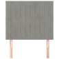 Testiere 2 pz Grigio Chiaro 100x5x78/88 cm in Velluto Testiere 2 pz Grigio Chiaro 100x5x78/88 cm in Velluto