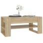 vidaXL Tavolino da Salotto Rovere Sonoma 102x55x45cm Legno Multistrato