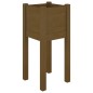 vidaXL Fioriere da Giardino 2 pz Miele 31x31x70 cm in Legno di Pino vidaXL Fioriere da Giardino 2 pz Miele 31x31x70 cm in Legno di Pino