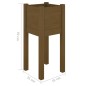 vidaXL Fioriere da Giardino 2 pz Miele 31x31x70 cm in Legno di Pino vidaXL Fioriere da Giardino 2 pz Miele 31x31x70 cm in Legno di Pino