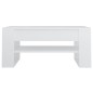vidaXL Tavolino da Salotto Bianco 102x55x45 cm Legno Multistrato