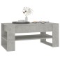 vidaXL Tavolino Salotto Grigio Cemento 102x55x45 cm Legno Multistrato