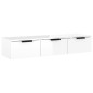 vidaXL Armadietto a Muro Bianco Lucido 102x30x20 cm Legno Multistrato vidaXL Armadietto a Muro Bianco Lucido 102x30x20 cm Legno Multistrato