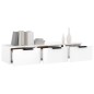 vidaXL Armadietto a Muro Bianco Lucido 102x30x20 cm Legno Multistrato vidaXL Armadietto a Muro Bianco Lucido 102x30x20 cm Legno Multistrato