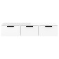 vidaXL Armadietto a Muro Bianco Lucido 102x30x20 cm Legno Multistrato vidaXL Armadietto a Muro Bianco Lucido 102x30x20 cm Legno Multistrato