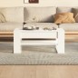 vidaXL Tavolino da Salotto Bianco Lucido 102x55x45cm Legno Multistrato