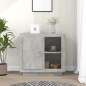vidaXL Credenza Grigio Cemento 80x40x75 cm vidaXL Credenza Grigio Cemento 80x40x75 cm