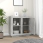vidaXL Credenza Grigio Cemento 80x40x75 cm vidaXL Credenza Grigio Cemento 80x40x75 cm