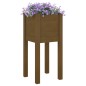 vidaXL Fioriera da Giardino Miele 31x31x70 cm in Legno di Pino vidaXL Fioriera da Giardino Miele 31x31x70 cm in Legno di Pino