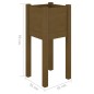vidaXL Fioriera da Giardino Miele 31x31x70 cm in Legno di Pino vidaXL Fioriera da Giardino Miele 31x31x70 cm in Legno di Pino