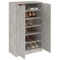 vidaXL Scarpiera Grigio Cemento 59x35x100 cm in Legno Multistrato