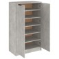 vidaXL Scarpiera Grigio Cemento 59x35x100 cm in Legno Multistrato