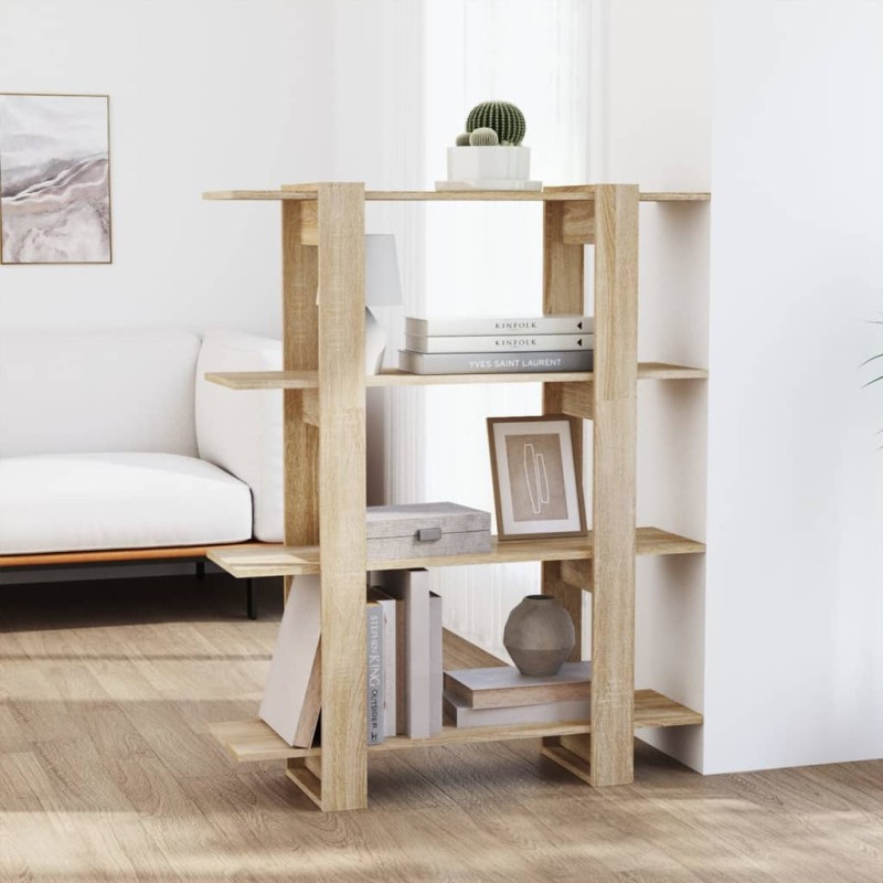 vidaXL Libreria/Divisorio Rovere Sonoma 100x30x123,5 cm vidaXL Libreria/Divisorio Rovere Sonoma 100x30x123,5 cm