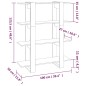 vidaXL Libreria/Divisorio Rovere Sonoma 100x30x123,5 cm vidaXL Libreria/Divisorio Rovere Sonoma 100x30x123,5 cm