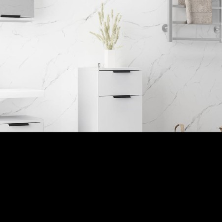 vidaXL Armadio da Bagno Bianco 32x34x90 cm in Legno Multistrato