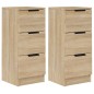 vidaXL Credenze 2 pz Rovere Sonoma 30x30x70 cm in Legno Multistrato vidaXL Credenze 2 pz Rovere Sonoma 30x30x70 cm in Legno Multistrato