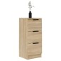 vidaXL Credenze 2 pz Rovere Sonoma 30x30x70 cm in Legno Multistrato vidaXL Credenze 2 pz Rovere Sonoma 30x30x70 cm in Legno Multistrato