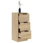 vidaXL Credenze 2 pz Rovere Sonoma 30x30x70 cm in Legno Multistrato vidaXL Credenze 2 pz Rovere Sonoma 30x30x70 cm in Legno Multistrato