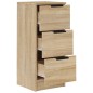 vidaXL Credenze 2 pz Rovere Sonoma 30x30x70 cm in Legno Multistrato vidaXL Credenze 2 pz Rovere Sonoma 30x30x70 cm in Legno Multistrato
