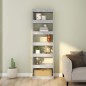 vidaXL Libreria/Divisorio Grigio Cemento 60x30x198 cm vidaXL Libreria/Divisorio Grigio Cemento 60x30x198 cm