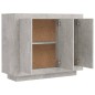 vidaXL Credenza Grigio Cemento 92x35x75 cm in Legno Multistrato vidaXL Credenza Grigio Cemento 92x35x75 cm in Legno Multistrato