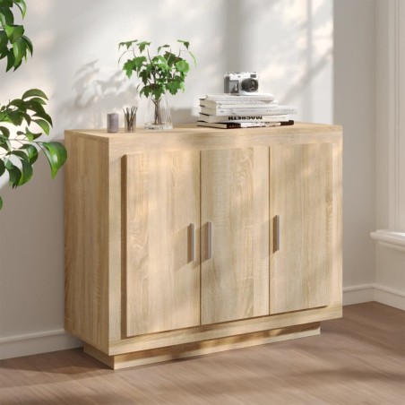 vidaXL Credenza Rovere Sonoma 92x35x75 cm in Legno Multistrato